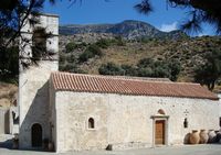 Le village de Zaros en Crète. L'église Saint-Antoine de Vrondissi (auteur Georgios Pazios). Cliquer pour agrandir l'image.