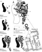 La ville d’Archanès en Crète. Plan de la nécropole de Fourni (auteur Sakellarakis, 1997). Cliquer pour agrandir l'image.