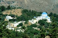 Le monastère de Lagoudi près d'Asfendiou sur l'île de Kos (auteur Karelj). Cliquer pour agrandir l'image.
