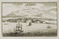 La vieille ville de La Canée en Crète. Le vieux port par Joseph Pitton de Tournefort en 1717. Cliquer pour agrandir l'image.