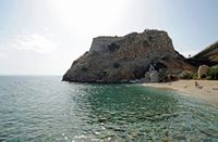 La ville de Gazi en Crète. La forteresse de Paliokastro. Cliquer pour agrandir l'image.