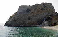La ville de Gazi en Crète. La forteresse de Paliokastro. Cliquer pour agrandir l'image.