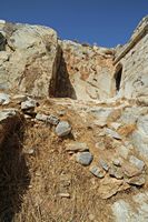 La ville de Gazi en Crète. Porte d'entrée de la forteresse de Paliokastro. Cliquer pour agrandir l'image.