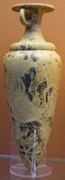 Le Musée archéologique d’Héraklion en Crète. Vase aux Méduses du site de Palaikastro (1550-1450) (auteur ZDE). Cliquer pour agrandir l'image.