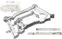 Neratzia Castello di Kos - Masterizzazione Neratzia Fortezza al 1522. Clicca per ingrandire l'immagine.