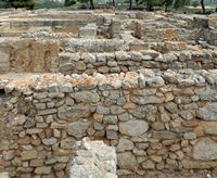 Le palais de Phaistos en Crète. L'aile nord. Cliquer pour agrandir l'image.