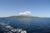 La côte de Nymfes sur l’île de Corfou. Le cap Saint-Spyridon. Cliquer pour agrandir l'image.