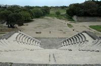Ancient Theatre of Rhodes. Click to enlarge the image.