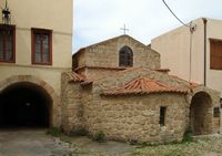 De middeleeuwse stad Rhodos - de kerk Heilig-Marc in Rhodos. Klikken om het beeld te vergroten.