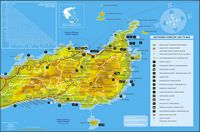 La ville de Sitia en Crète. Carte touristique de la commune. Cliquer pour agrandir l'image.