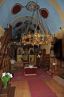 Le plateau du Lassithi en Crète. Le monastère de Vidiani. Cliquer pour agrandir l'image.