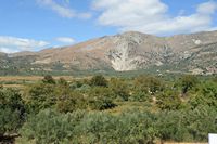 La ville de Viannos en Crète. Le mont Koupa. Cliquer pour agrandir l'image.