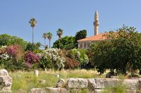 La ville de Kos sur l’île de Kos. La ville ottomane. La mosquée du pacha Gâzi Hassan (auteur bazylek100). Cliquer pour agrandir l'image dans Flickr (nouvel onglet).
