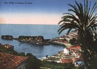 La ville de Câmara de Lobos à Madère. Vers 1935, carte postale. Cliquer pour agrandir l'image.