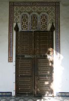 Le palais de la Bahia à Marrakech au Maroc. Grand riad. Cliquer pour agrandir l'image.