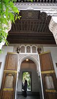 Le palais de la Bahia à Marrakech au Maroc. Petit riad. Cliquer pour agrandir l'image.