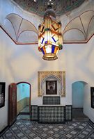 Le palais M'nebbi à Marrakech au Maroc. Hammam. Cliquer pour agrandir l'image.