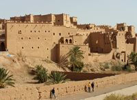 La ville de Ouarzazate au Maroc. Médina. Cliquer pour agrandir l'image.