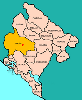 La ville de Nikšić au Monténégro. Situation de la commune (auteur Panonian). Cliquer pour agrandir l'image.