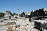Le site de Didymes en Anatolie. La façade sud-ouest du temple. Cliquer pour agrandir l'image dans Adobe Stock (nouvel onglet).