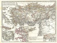 Carte de l'Asie Mineure par Merz en 1865. Cliquer pour agrandir l'image.