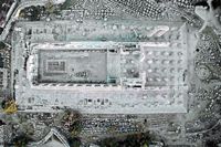 Le site de Didymes en Anatolie. Vue aérienne du sanctuaire d'Apollon. Cliquer pour agrandir l'image.