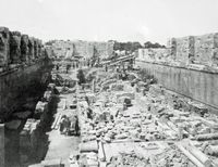 Le site de Didymes en Anatolie. Photographie des fouilles. Cliquer pour agrandir l'image.