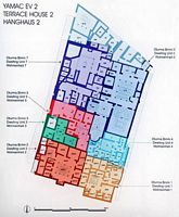 Le quartier résidentiel d'Éphèse en Anatolie. Plan de l'îlot d'habitations n° 2. Cliquer pour agrandir l'image.