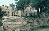 Le site archéologique d'Héraclée en Anatolie. Le temple d'Endymion. Cliquer pour agrandir l'image.