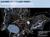 Le site archéologique de Kaunos en Anatolie. Plan du site. Cliquer pour agrandir l'image.