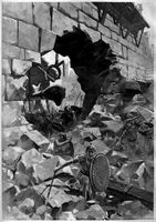 Le site archéologique de Milet en Anatolie. La prise de Milet par Alexandre le Grand (Gravure d'André Castaigne, 1898). Cliquer pour agrandir l'image.