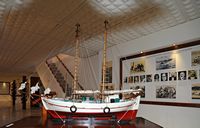 Le musée maritime de Bodrum en Anatolie. Maquette du bateau de transport de type « tirhandil ». Cliquer pour agrandir l'image.