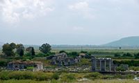 Le site archéologique de Milet en Anatolie. Ruines des thermes de Capito (auteur Marie-Hélène Cingal). Cliquer pour agrandir l'image dans Flickr (nouvel onglet).