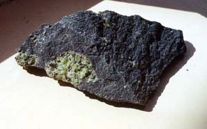 olivine sur basalte