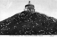 L'ancien observatoire du puy de Dôme (carte postale). Cliquer pour agrandir l'image.
