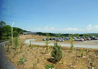 Le train panoramique du Puy de Dôme. le parking du Panoramique des Dômes. Cliquer pour agrandir l'image.