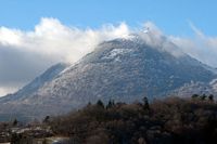 Le Puy de Dôme en Auvergne. vu de Villars. Cliquer pour agrandir l'image.