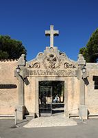 The Sanctuary of Cura de Randa Mallorca - The portal of entry of the sanctuary. Click to enlarge the image in Adobe Stock (new tab).
