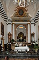 Die Stadt Artà auf Mallorca - Der Chor der Kirche von Sant Salvador. Klicken, um das Bild in Adobe Stock zu vergrößern (neue Nagelritze).