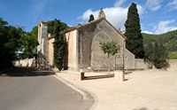 Stadt Campanet Mallorca - Die Eremitage Saint-Michel (Einsiedelei von Sant Miquel). Klicken, um das Bild in Adobe Stock zu vergrößern (neue Nagelritze).