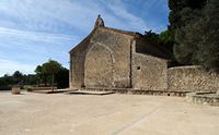 La ville de Campanet à Majorque. L'ermitage Saint-Michel (ermita de Sant Miquel). Cliquer pour agrandir l'image dans Adobe Stock (nouvel onglet).