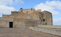 Het heiligdom Sant Salvador van Felanitx in Majorca - Het heiligdom gezien sinds het terras. Klikken om het beeld te vergroten in Adobe Stock (nieuwe tab).