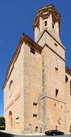 De stad Llucmajor in Majorca - De kerk Heilig-Michel. Klikken om het beeld te vergroten in Adobe Stock (nieuwe tab).