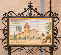 Die Stadt Petra in Mallorca - Mission Santa Clara de Ass. Klicken, um das Bild in Adobe Stock zu vergrößern (neue Nagelritze).