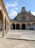 Le sanctuaire de Monti-sion à Porreres à Majorque. La façade de la chapelle. Cliquer pour agrandir l'image dans Adobe Stock (nouvel onglet).