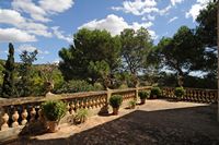 La finca Els Calderers de Sant Joan à Majorque. La terrasse. Cliquer pour agrandir l'image dans Adobe Stock (nouvel onglet).