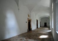 Het kartuizerklooster van Valldemossa in Majorca - Corridor van het Kartuizerklooster. Klikken om het beeld te vergroten.