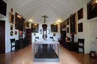 Het kartuizerklooster van Valldemossa in Majorca - Zaal van de zittingen van het Kartuizerklooster. Klikken om het beeld te vergroten.