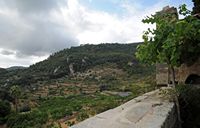 Het kartuizerklooster van Valldemossa in Majorca - Tuin van de monnikken cel nr. 2. Klikken om het beeld te vergroten.