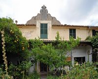 Het kartuizerklooster van Valldemossa in Majorca - Tuin van de monnikken cel nr. 2. Klikken om het beeld te vergroten.